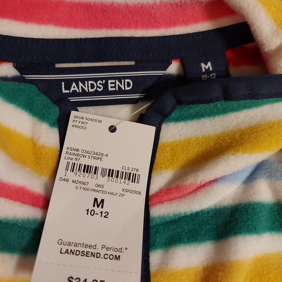 Lands' end girl's polartec, size M 10-12 - Picture 6 of 12